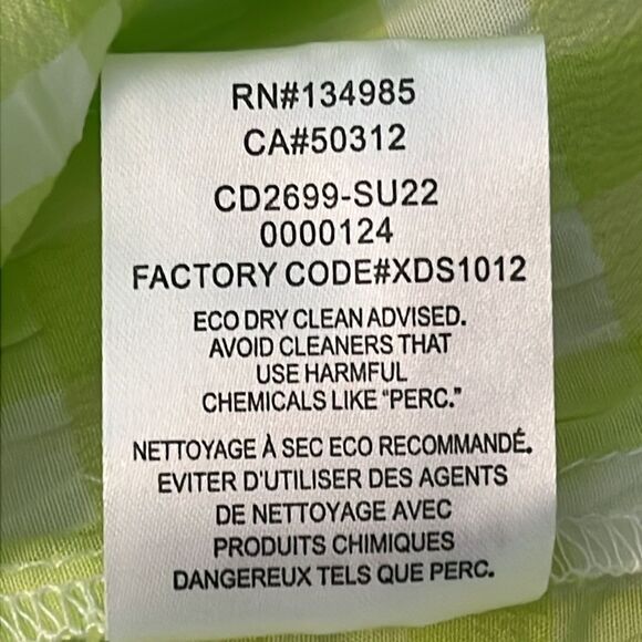 New! FOR LOVE AND LEMONS Maureen Midi Gingham Dress Green White Size Medium - Picture 12 of 12